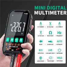 Multímetro Digital com Seleção Automática de Faixa, 6000 Contagens, True RMS, Testador de Capacitância, Ohms e Frequência, Ferramenta para