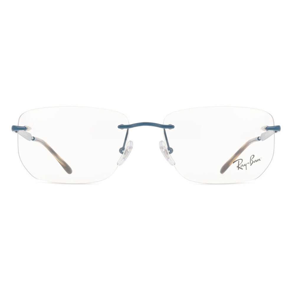 Ray-Ban Eyeglasses Optics - Blue Frame Clear Lenses Polarized 56-17, RB3768V - Image 4