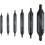 6pc Center Drill Chamfer Drill Without Protective Cone Composite High-Speed Steel Fixed Point Drill 2