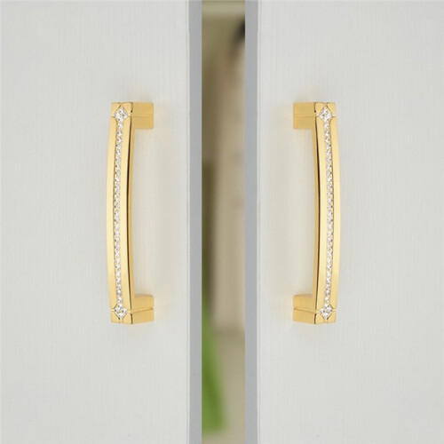 Elegant Crystal Glass Diamond Drawer Knobs for Modern Home Decor 2
