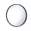 Balterley Round 600 x 600mm Black Frame Recessed Mirror 1