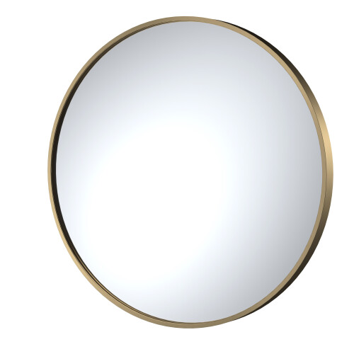 Balterley Round 800 x 800mm Brushed Brass Frame Recessed Mirror