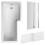 Balterley L Shape 1700x850 Shower Bath Set - Front Panel & Chrome 2 Panel Center Hinge Screen, Right Hand 5