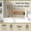 Balterley L Shape 1700x850 Shower Bath Set - Front Panel & Chrome 2 Panel Center Hinge Screen, Right Hand 6