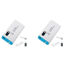2X AéRateur de Pompe à Air de PêChe Portable Appâts Vivants OxygéNéS Outil D'Aquarium Pompe à OxygèNe Mobile Multifonction avec Lampe