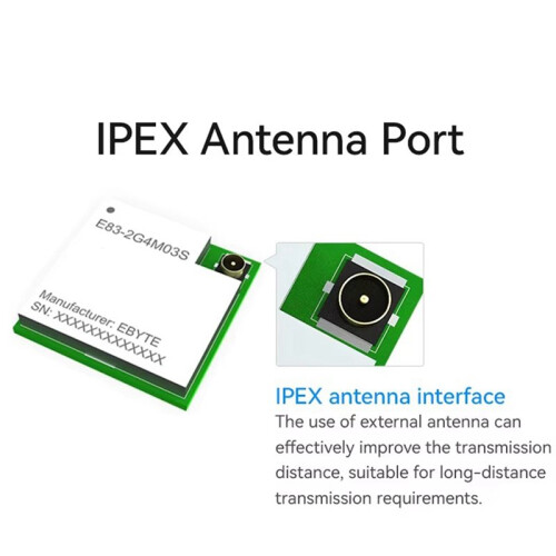 E83-2G4M03S NRF5340 Module 2.4G Wireless  Mesh Lower Power 3dbm BLE5.2 Small Size I P E X Antenna 2