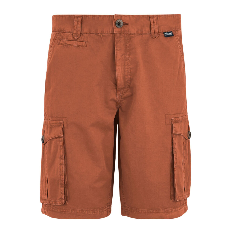 Regatta (32R, Brick) Mens Shorebay Ii Cargo Shorts