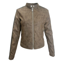 (14 UK, Brown) Kangol Womens/Ladies Mock Neck Racer Jacket