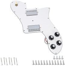 Prewired Pickguard Loaded Humbucker Pickups Set for 70s TL Electric Guitar Replacement White