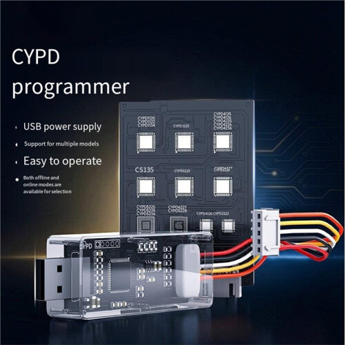 CYPD Programmer for Laptops Type-C Interface Type-C to CYPD Chip Reader & Writer USB Programming Tool for Cypress CYPD 2
