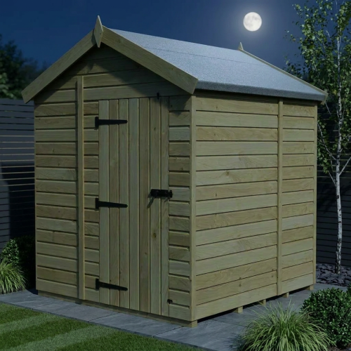 6 x 5 Apex Shed Tanalised (Single Door, No Windows) 2