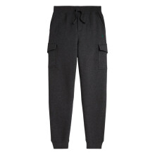 (10-12 Years, Grey Heather) Ralph Lauren Childrens/Kids Ribbed Cuff Cargo Trousers