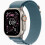 Apple Apple Watch Ultra 3 GPS+Cellular 49mm Φυσικό Τιτάνιο Θήκη MEWP4 Μεγάλο Ανοιχτό Μπλε Άλπειος Βρόχος 1