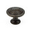 32mm Antique Brass Round Rustic Layered Knob 1
