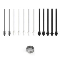 Vervang 10 Stuks Penpunten + 2 Stuks Metalen Penpunten voor de voor Tab S11/S11 Ultra S Pen Penpunten 12 Stuks Penpunten + Clip