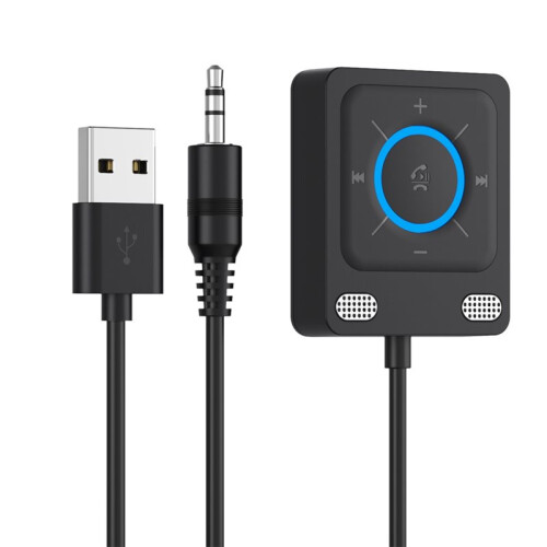 Car Adapter  6.0 Receiver Dual Mics USB  Adapter 3.5mm AUX Adapter  Wireless Receiver 2