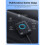 Car Adapter  6.0 Receiver Dual Mics USB  Adapter 3.5mm AUX Adapter  Wireless Receiver 9