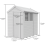 5 x 6 Apex Shed Tanalised (Single Door, With Windows) 4
