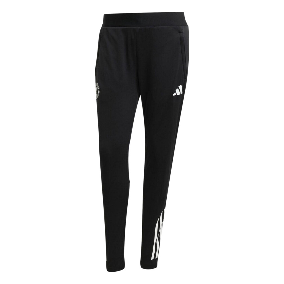 Adidas (14 Uk, Black) Womens/Ladies Manchester United Fc Tracksuit Bottoms