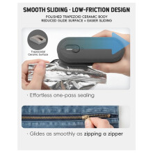 Rechargeable Bag Sealer with Cutter, Portable Heat Sealer for Snack & Chip Bags, Food Saver, Kitchen Storage