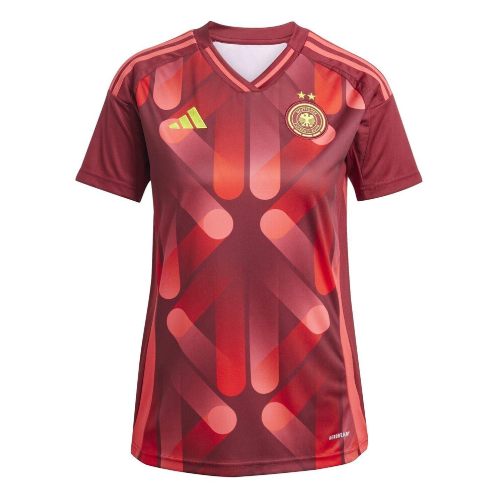 Adidas (16 Uk, Burgundy) Womens/Ladies 2025 Germany Dfb Away Shirt