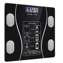 Bluetooth Body Fat Scale 180kg - Smart Digital Scale with BMI, 13 Health Indexes, App Sync, 10-User Memory
