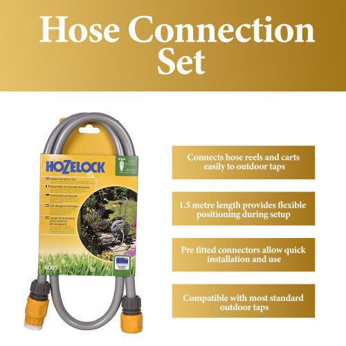 Hozelock Hozelock Hose Connection Set Garden Tap Connector 1.5m 1