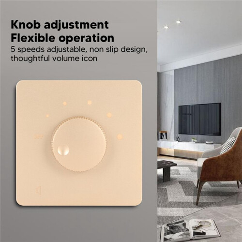 Wall Background Music Constant Pressure 50W 86 Type Tuning  Speaker Volume Controller Sound Regulator Grey