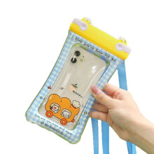 Drijvend waterdicht telefoonhoesje 21x12cm met touchscreen, blauw
