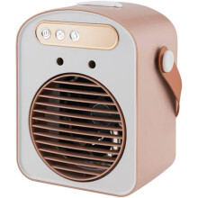 Ventilatore portatile con serbatoio acqua, velocità multiple, uso scrivania e camera, bianco