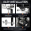 LED Headlight Upgrade Kit for Ridstar Q20/Q20 Lite/Q20 Pro with Mount Bracket Extension Cable Front Light Headlight A 6