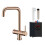 NES Home 3 in 1 Single Lever Boiler Complete Kitchen Mixer Tap Set - Copper 6