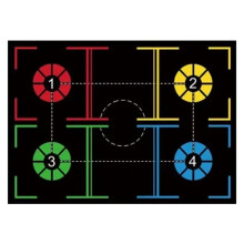 Basketball Training Agility Grid Colorful Carpet Anti-Slip Mat Children'S Room Living Room Home Decor Fitness Carpet