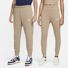 (S R, Khaki Brown/White) Nike Mens Sportswear Club Fleece Jogging Bottoms