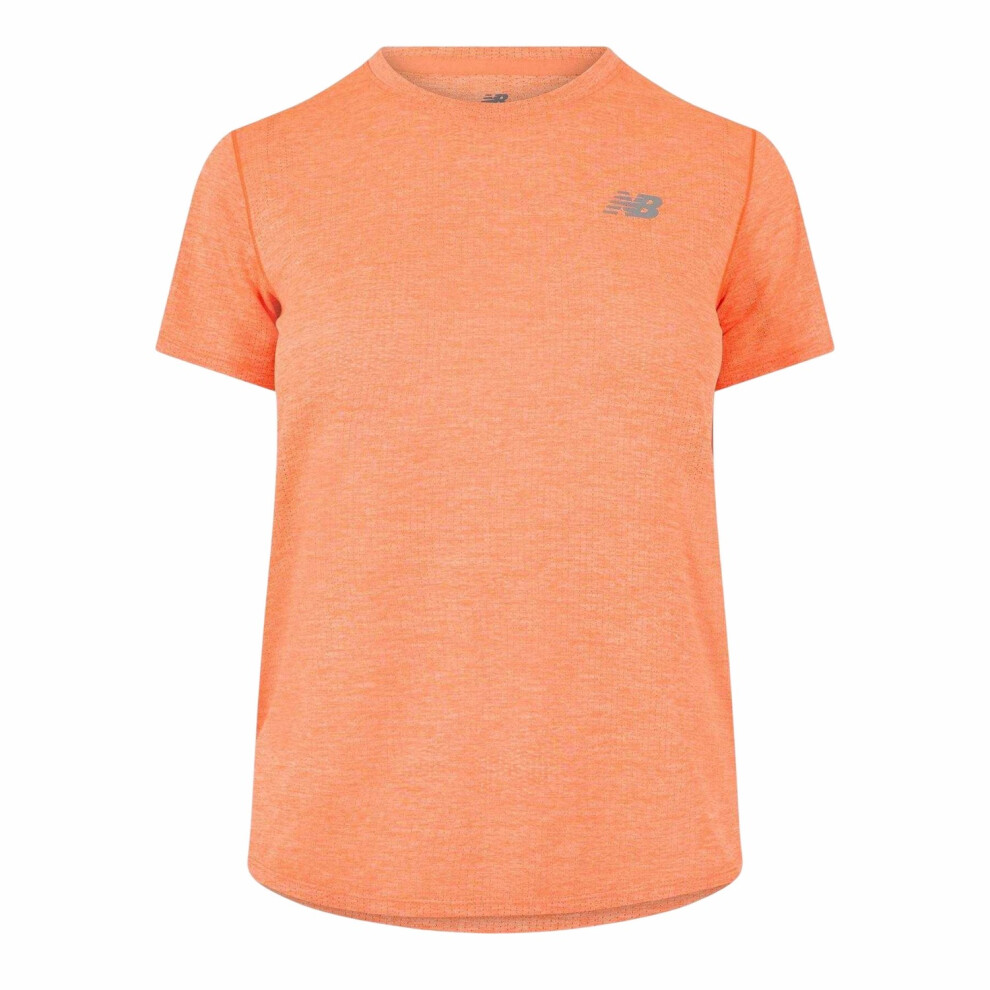 New Balance (14 Uk, Orange) Womens/Ladies Logo Short-Sleeved Athletic T-Shirt