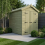 4 x 8 Apex Shed Tanalised (Double Door, No Windows) 1