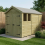 4 x 8 Apex Shed Tanalised (Double Door, With Windows) 1