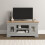 Seconique Bordeaux Small TV Stand - Pebble Grey/Oak 1