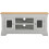Seconique Bordeaux Small TV Stand - Pebble Grey/Oak 3