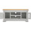 Seconique Bordeaux Small TV Stand - Pebble Grey/Oak 4