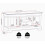 Seconique Bordeaux Small TV Stand - Pebble Grey/Oak 9