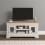 Seconique Bordeaux Small TV Stand - Ivory/Oak 1