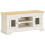 Seconique Bordeaux Small TV Stand - Ivory/Oak 3
