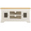 Seconique Bordeaux Small TV Stand - Ivory/Oak 4