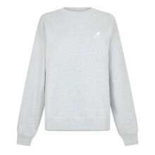 (14 UK, Grey Marl) Kangol Womens/Ladies Embroidered Logo Crew Neck Sweatshirt