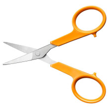 Forbici per unghie classiche curve per destrimani e mancini - Precisione, ambidestro - Arancione - Becco - Acciaio inossidabile