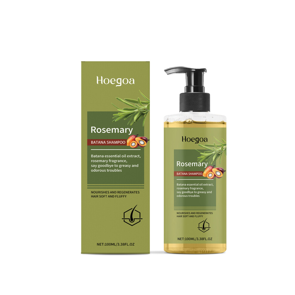 (100ml) HOEGOA Rosemary Shampoo Moisturizes, cleans and strengthens hair, reduces scalp discomfort shampoo