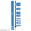 Doblit 156cm Poly Post Extra Tall 5FT Plastic Fencing Stake | Reinforced Mobile 5