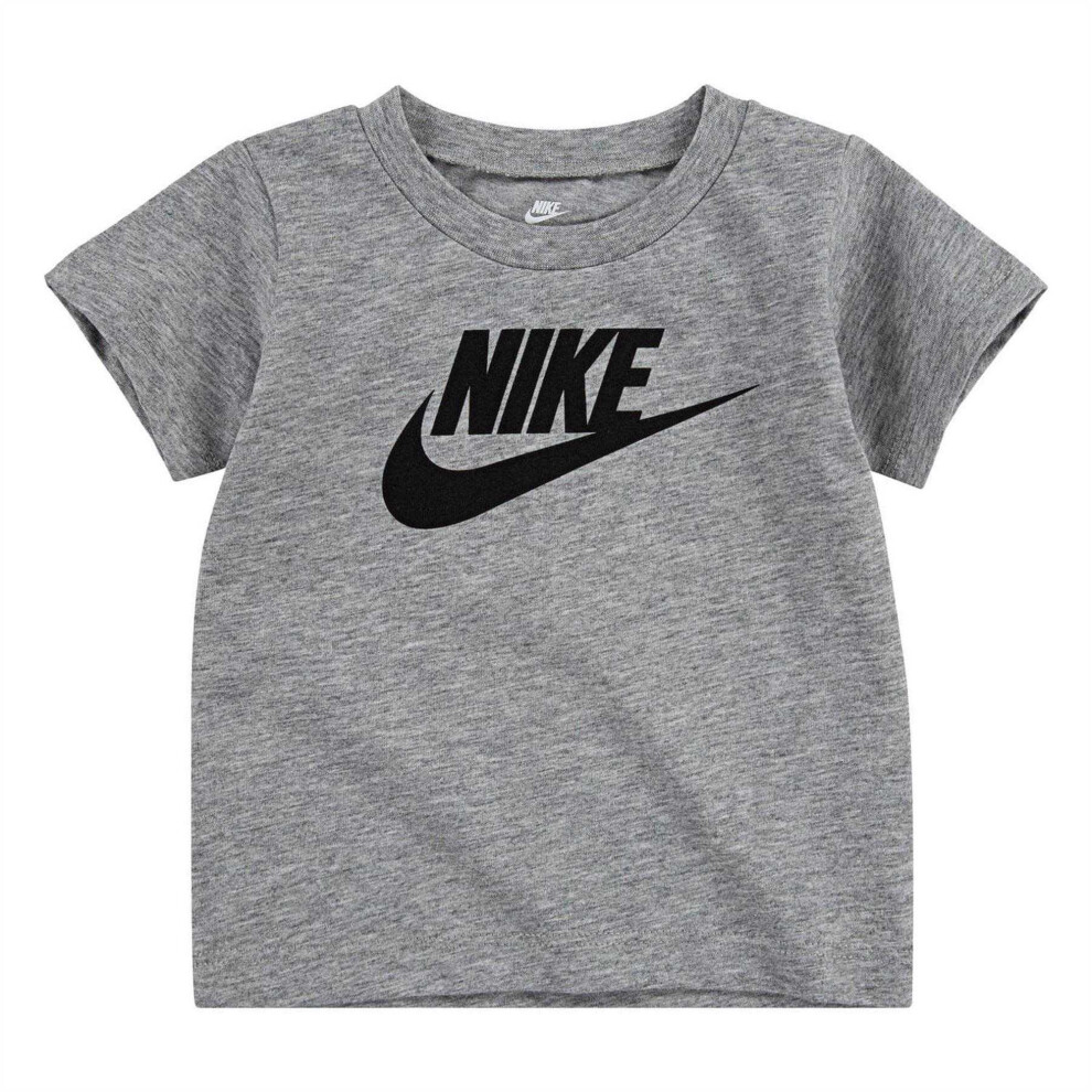 Nike (24 Months, Grey) Toddler Logo Regular T-Shirt
