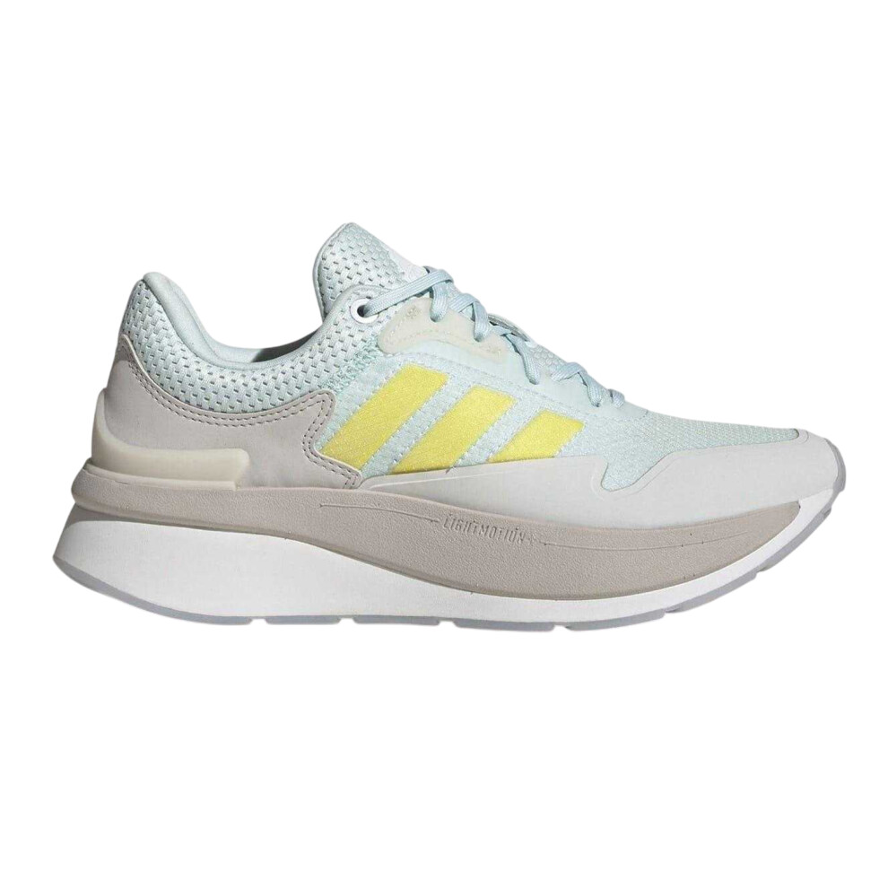 Adidas (4 Uk, White/Blue) Womens/Ladies Znchill Lightmotion 3 Stripes Trainers